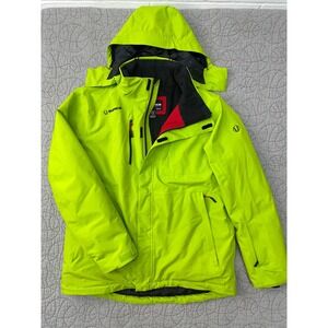 Sunice Big Sky Ski Jacket Neon Green Waterproof Hooded Insulated / Mens Large